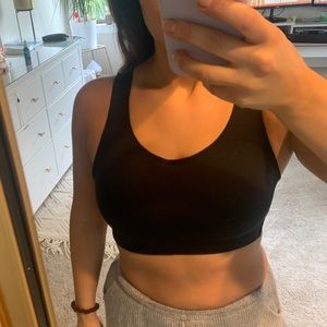 Black lululemon sports bra